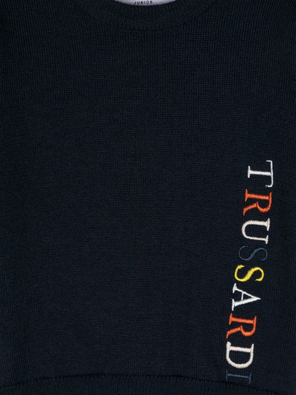 TRUSSARDI JUNIOR embroidered-logo Sweat | Blue | FARFETCH