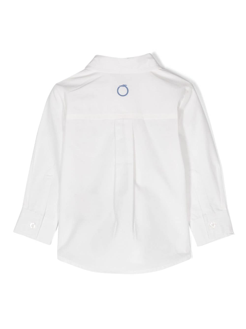 TRUSSARDI JUNIOR logo-embroidered shirt - Wit