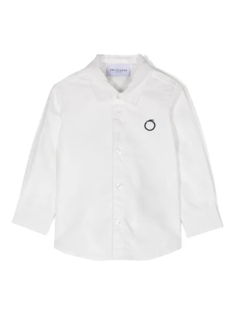 TRUSSARDI JUNIOR camisa con logo bordado