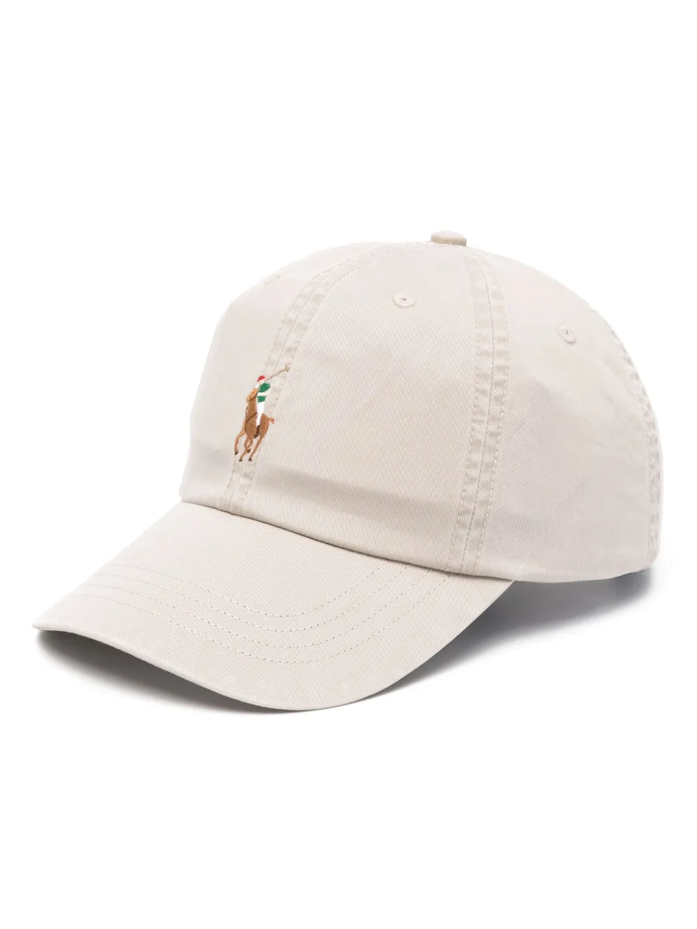 Shop Polo Ralph Lauren Twill-weave Cap In Neutrals