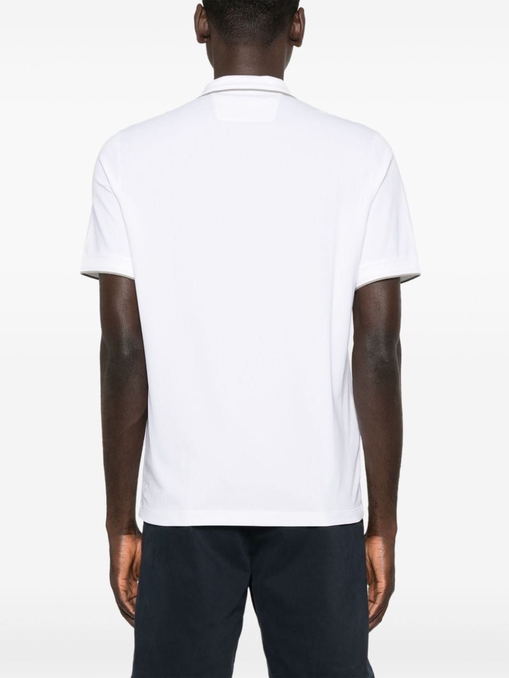 Shop Boggi Milano Logo-tag Polo Shirt In White