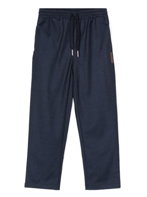 TRUSSARDI JUNIOR pantalones con aplique del logo