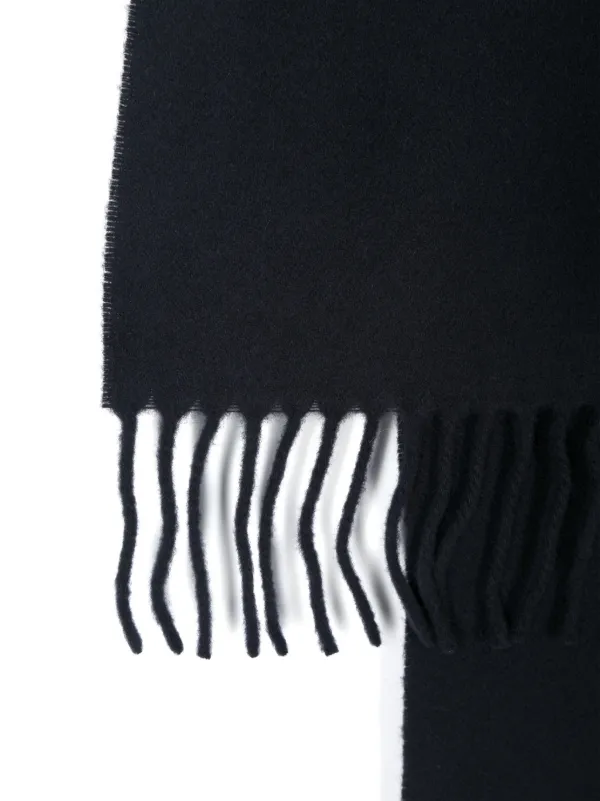 Maison Kitsuné ブラック スカーフ Maison Kitsuné フォックスパッチ スカーフ | ブルー | FARFETCH JP