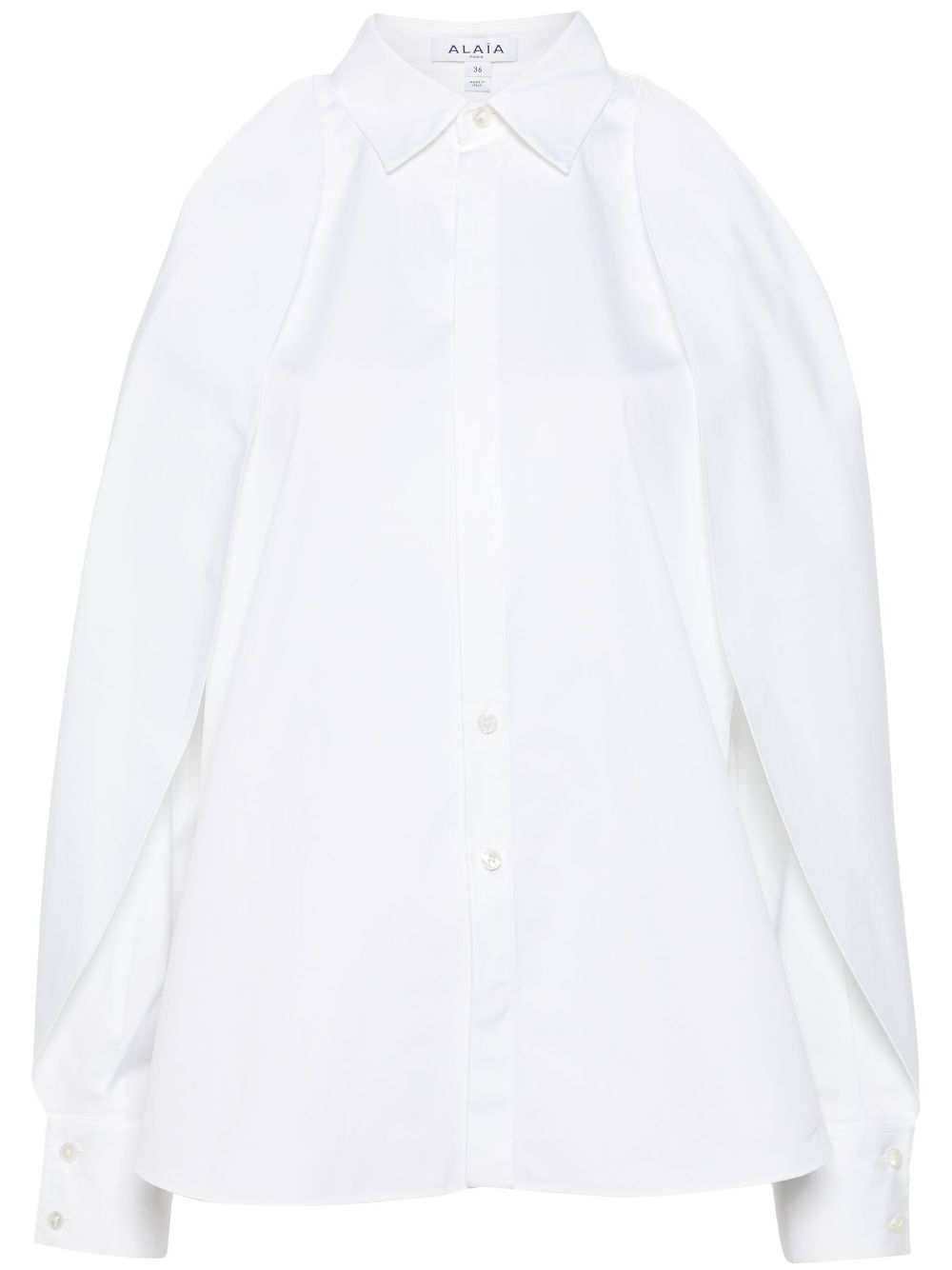 Alaïa balloon-sleeve Cotton Shirt - Farfetch