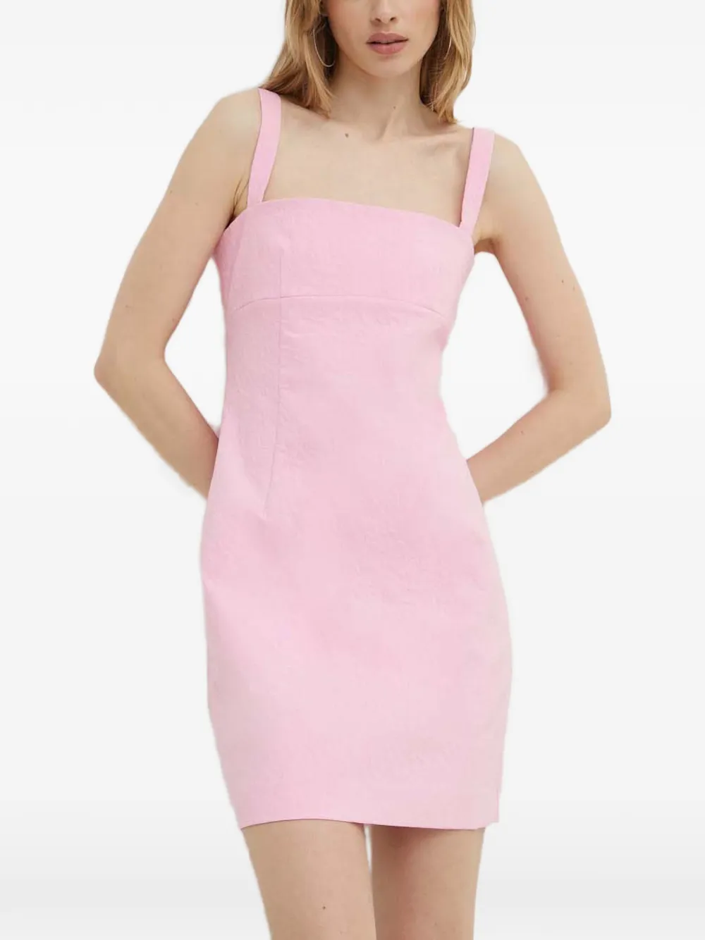 HUGO square-neck mini dress - Rosa