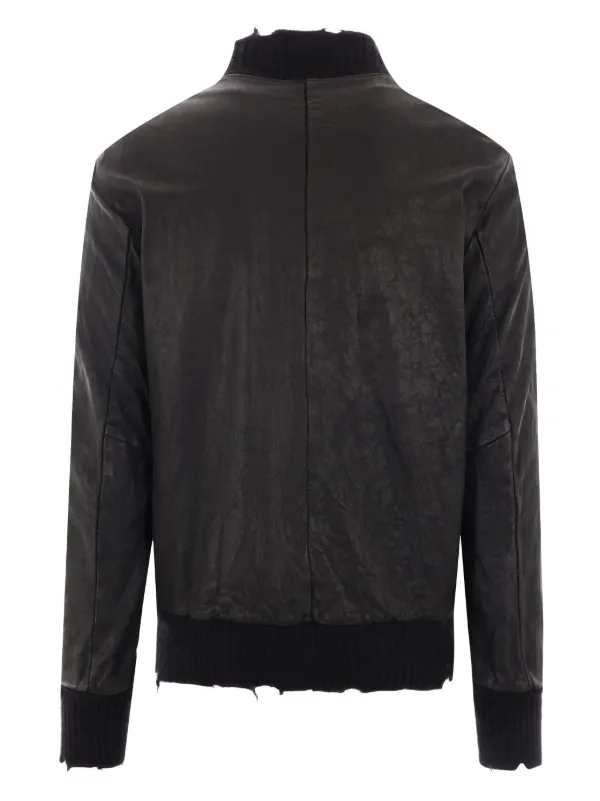 Giorgio Brato レザー ボンバージャケット | ブラック | FARFETCH JP
