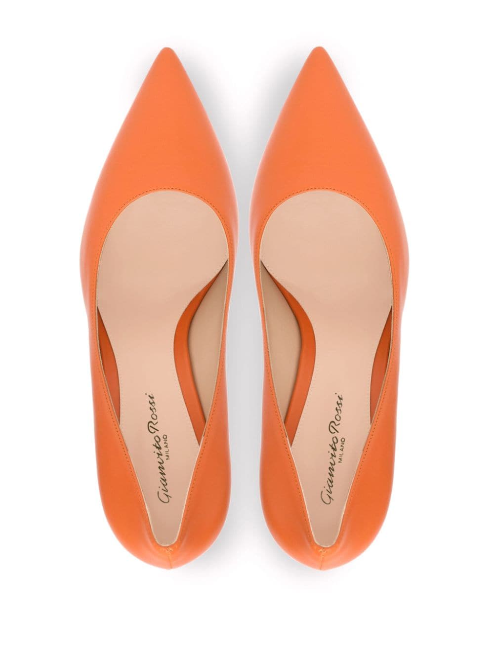 Shop Gianvito Rossi 85mm Gianvito Pumps In Orange