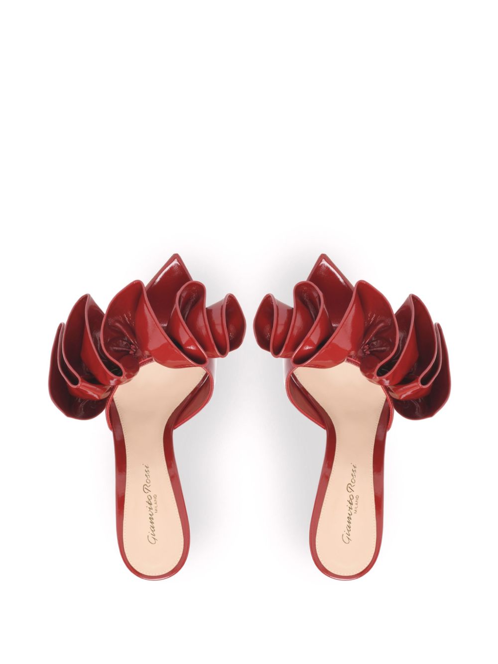 Gianvito Rossi Gabrielle 105mm mules Red