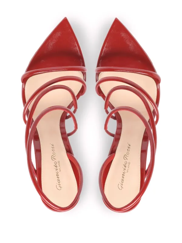 Gianvito Rossi 105mm Ettie Sandals | Red | FARFETCH