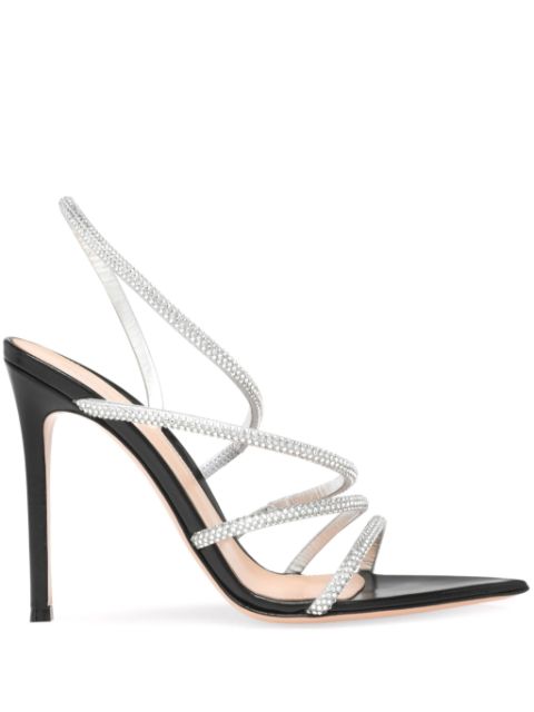 Gianvito Rossi 105mm Crystal Ettie sandals Women