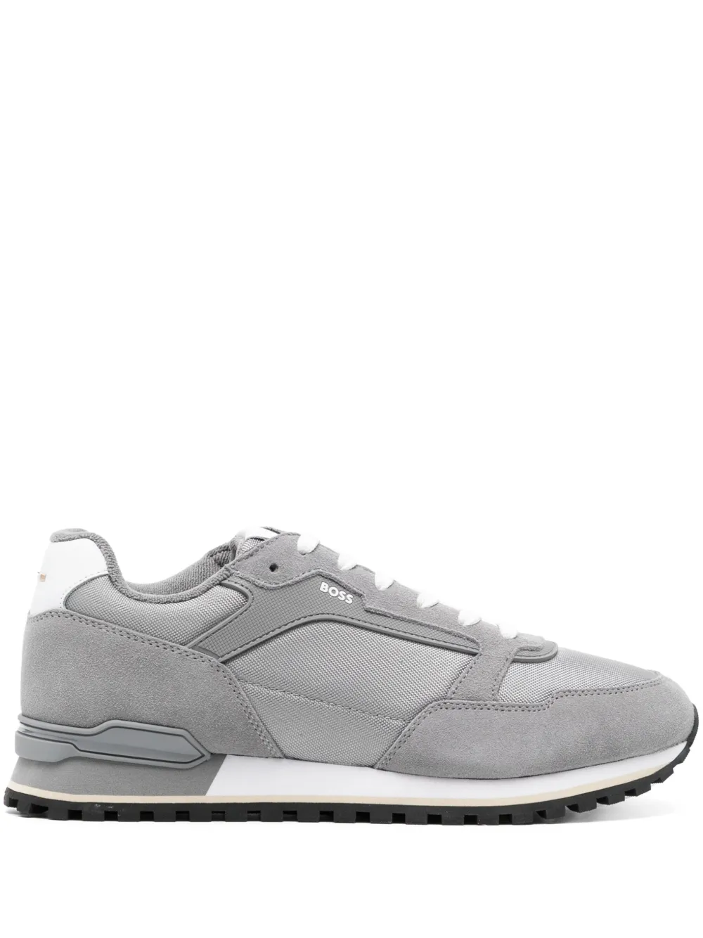 BOSS Sneakers met logo-reliëf Grijs