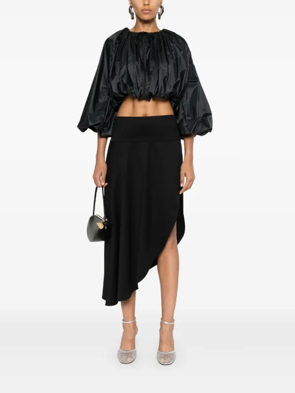 Alaïa Asymmetric Skirt | Black | FARFETCH