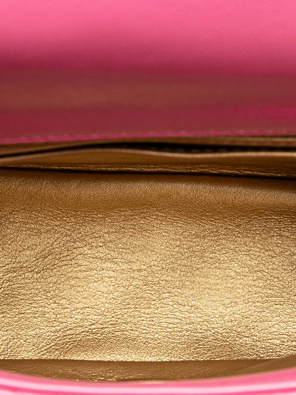 Pre-owned Chanel 2019 Mini Square Classic Lambskin Pearl Crush Flap Crossbody Bag In Pink