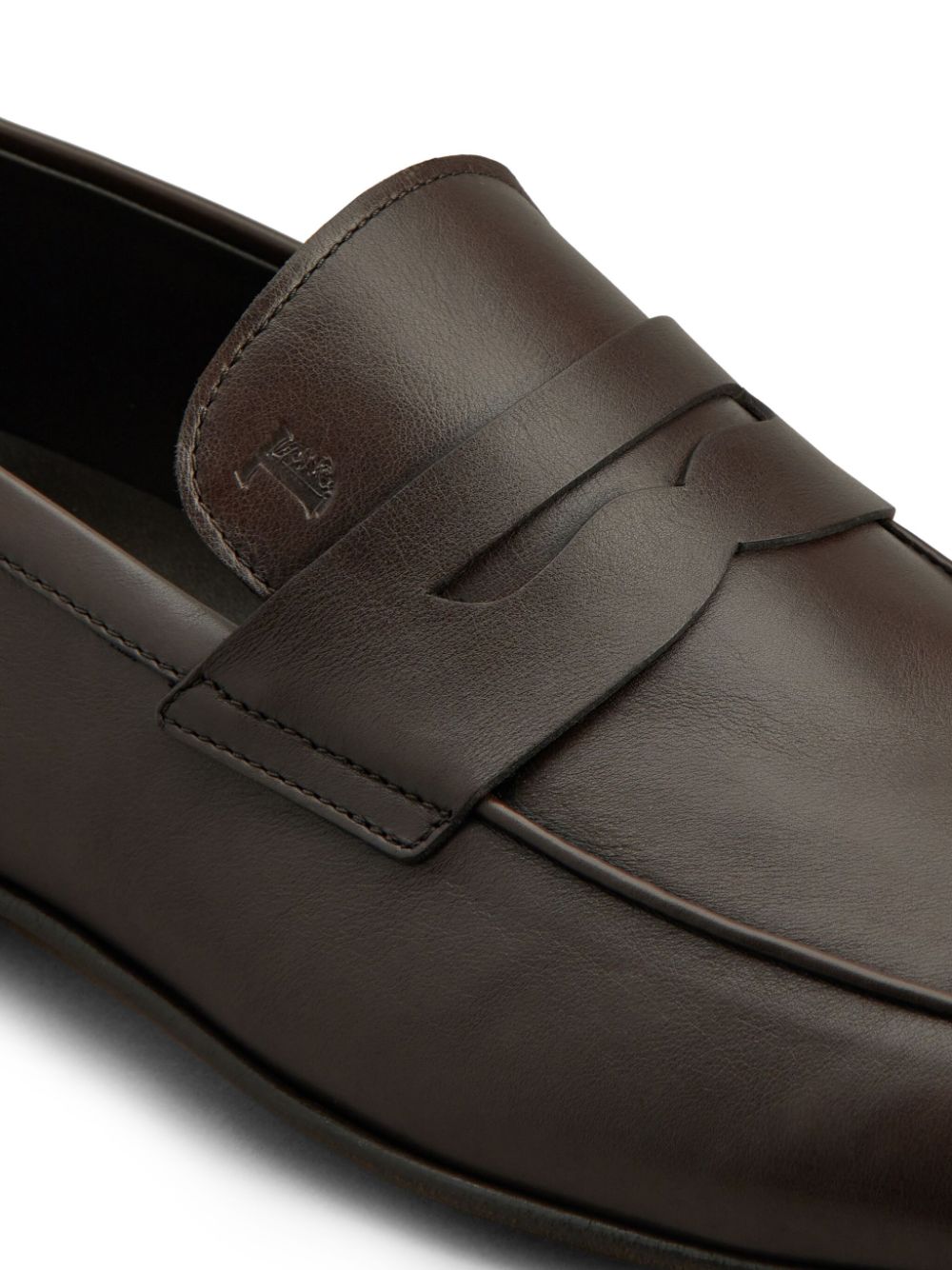 Tod's leather loafers Brown