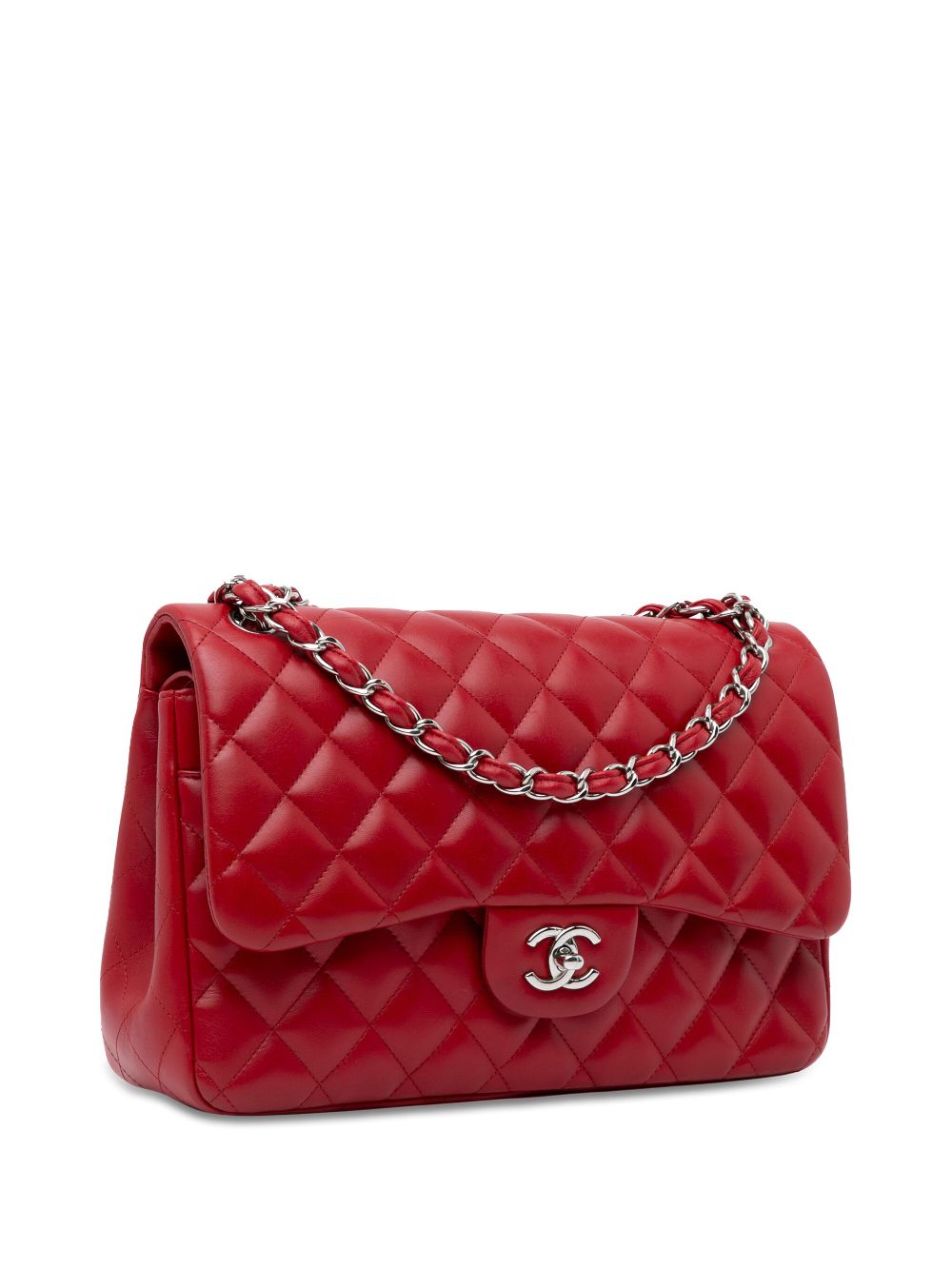 CHANEL 2012-2013 Jumbo Classic Lambskin Double Flap shoulder bag Women