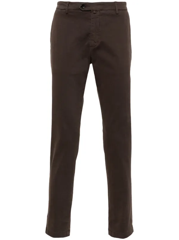 Briglia 1949 Cotton Chino Trousers Brown FARFETCH JO