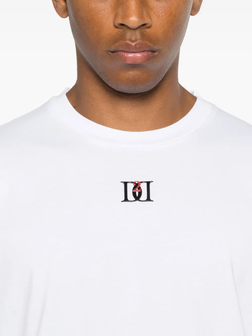 DSQUARED2 T-shirt met logoplakkaat Wit