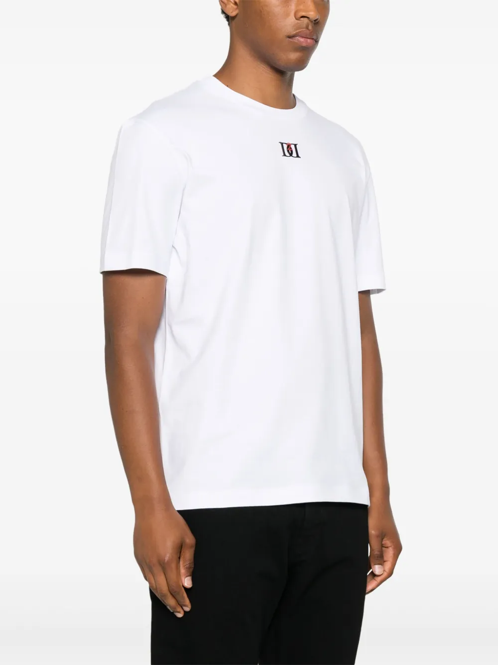 DSQUARED2 T-shirt met logoplakkaat Wit