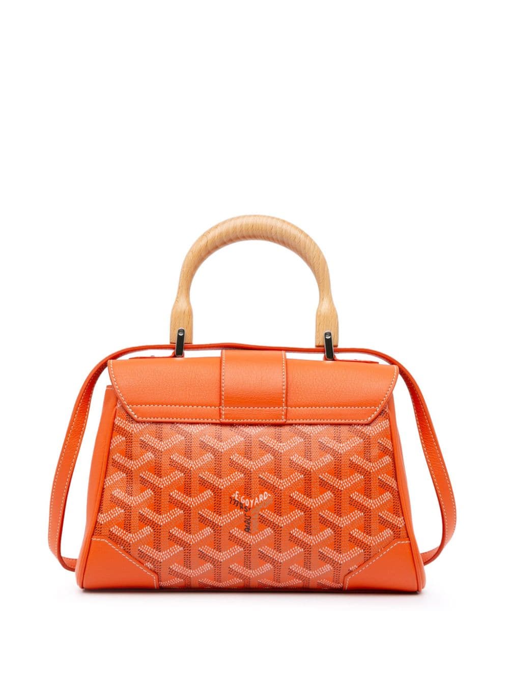 Goyard Pre-Owned 2019 Mini Goyardine Saigon Souple satchel - Oranje