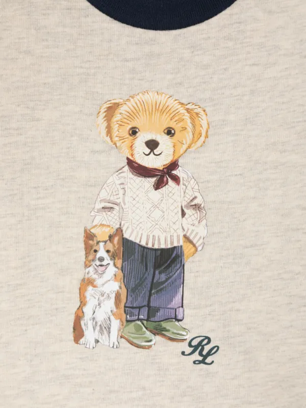Polo Bear cotton sweatshirt in white - Polo Ralph Lauren