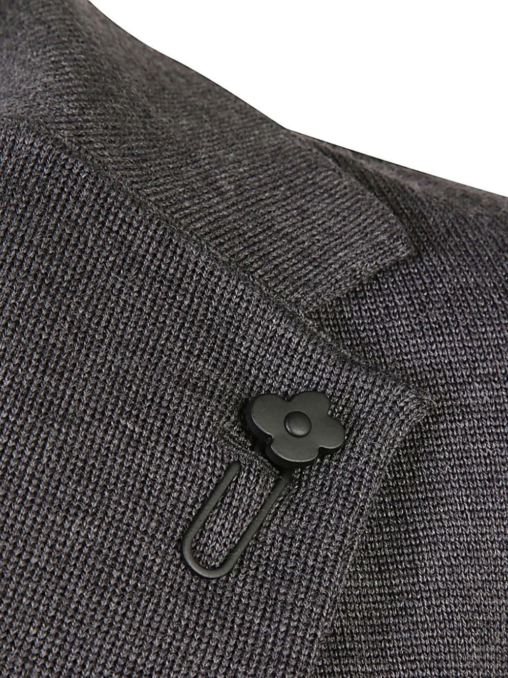 Shop Lardini Appliqué Single-breasted Blazer In Grau