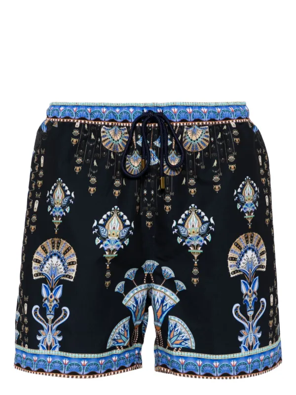 Camilla Under Scarab Skies Swim Shorts Blue FARFETCH PL