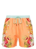 Camilla The Flower Child Society swim shorts - Orange