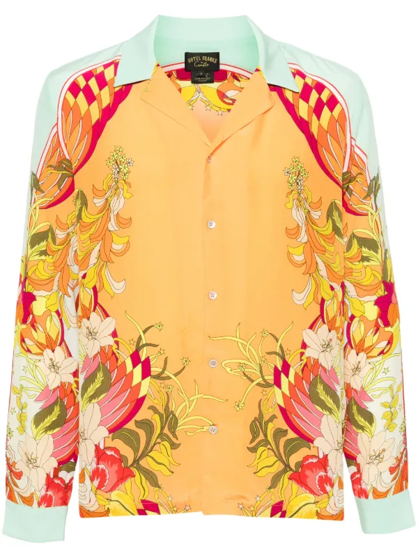 Camilla Flower Child Society Shirt in Green