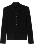 Seventy jersey polo top - Black