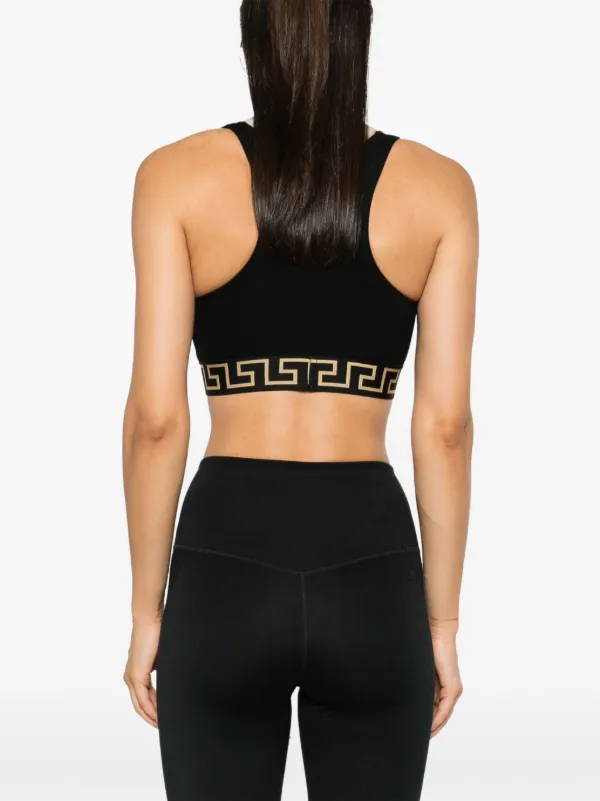 インナー・ルームウェアその他 Versace Crop Top With Greek Border Greca Border Crop Top | VERSACE US