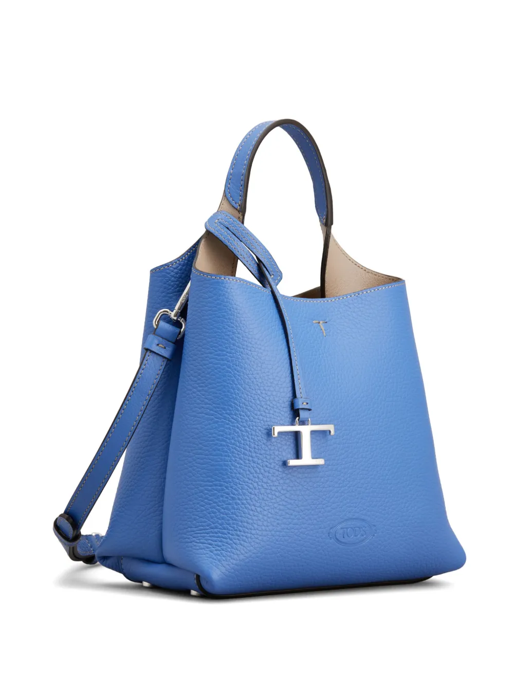 Tod's Kleine leren shopper Blauw