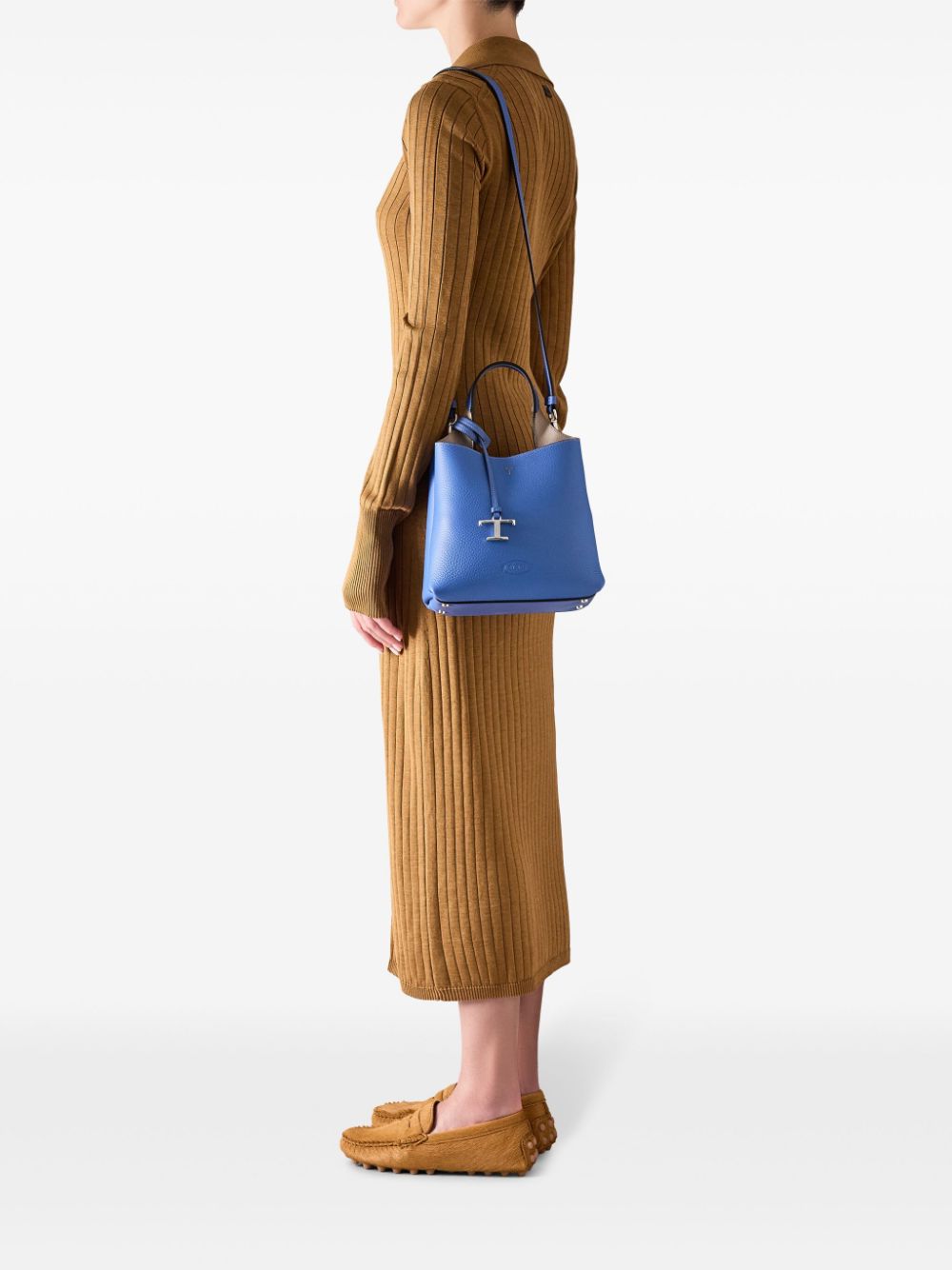 Tod's mini leather tote bag - Blue