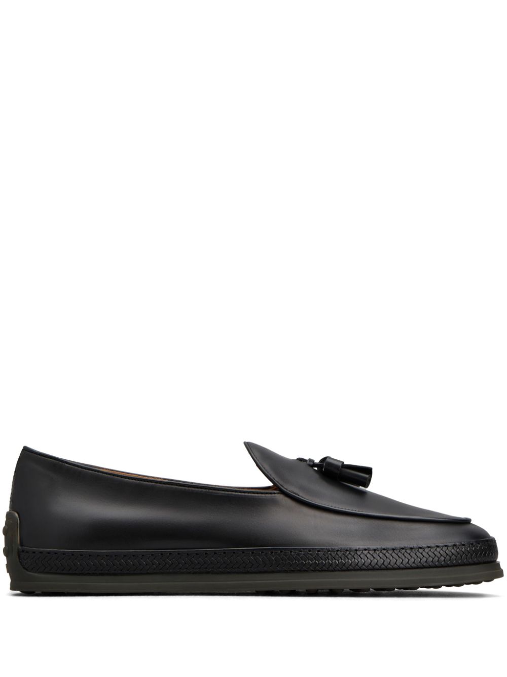 Tod's leather loafers Black