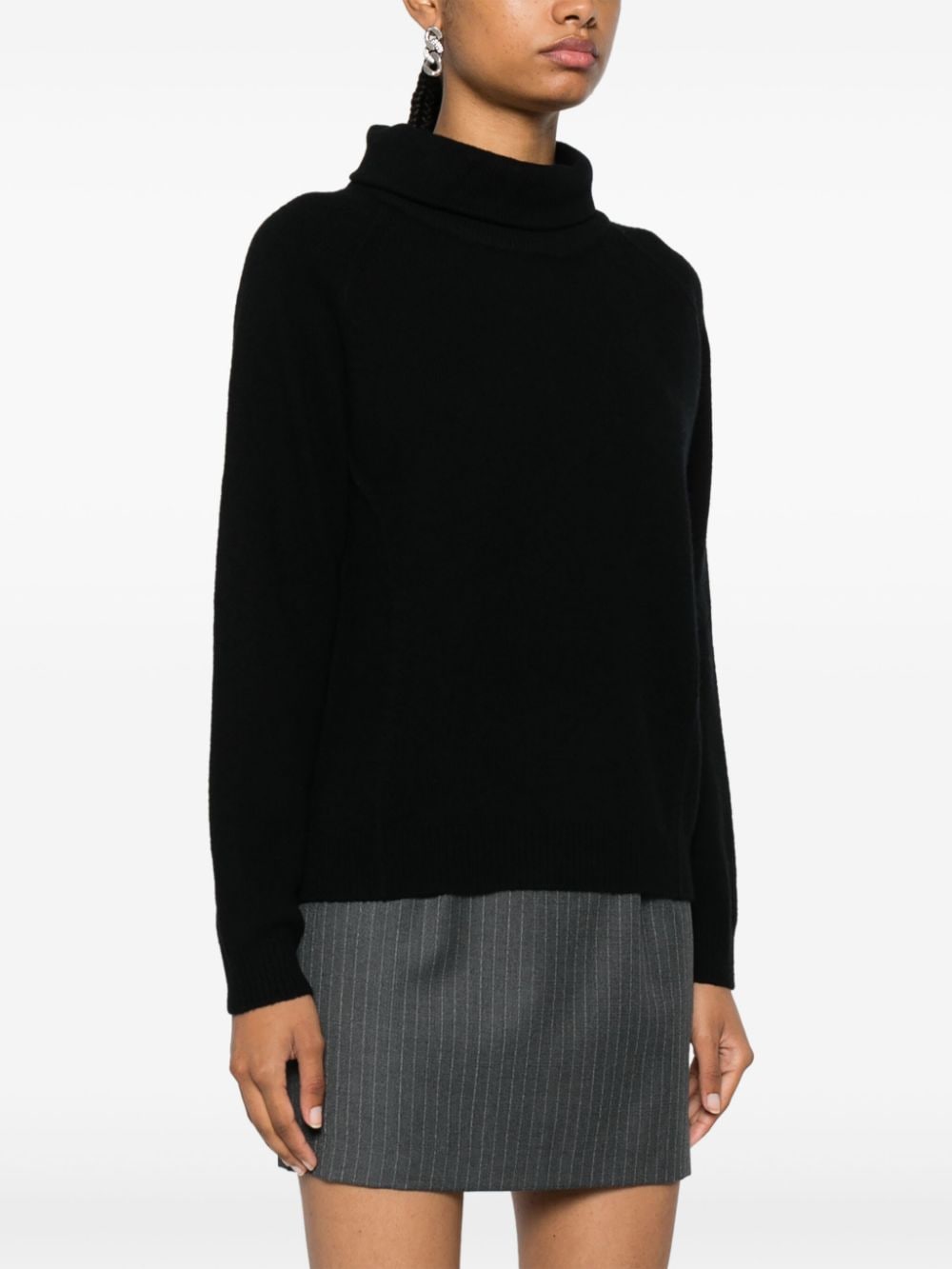 Shop Liu •jo Wool Sweater In Black