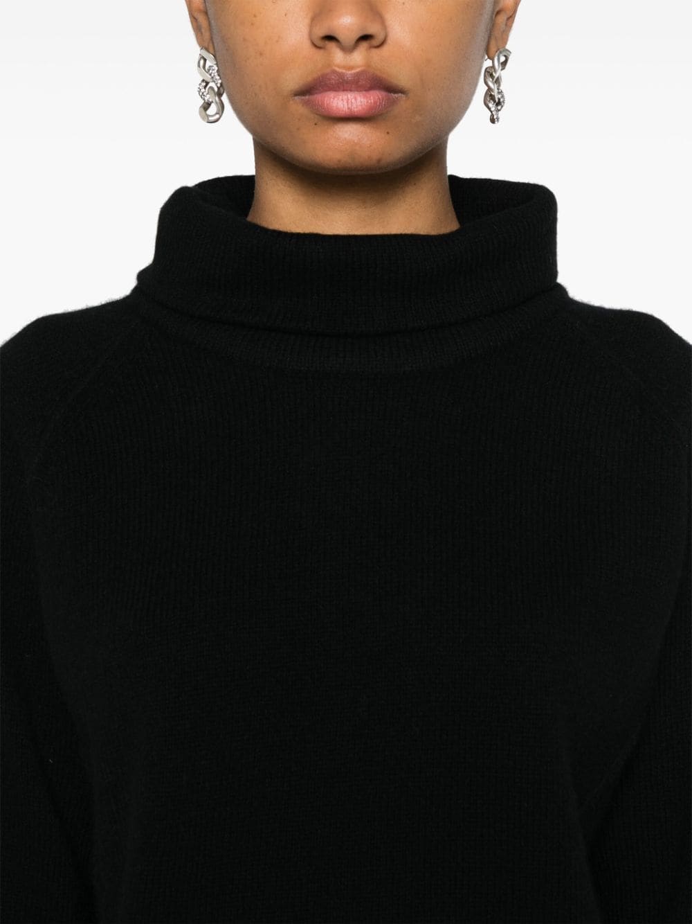 Shop Liu •jo Wool Sweater In Black