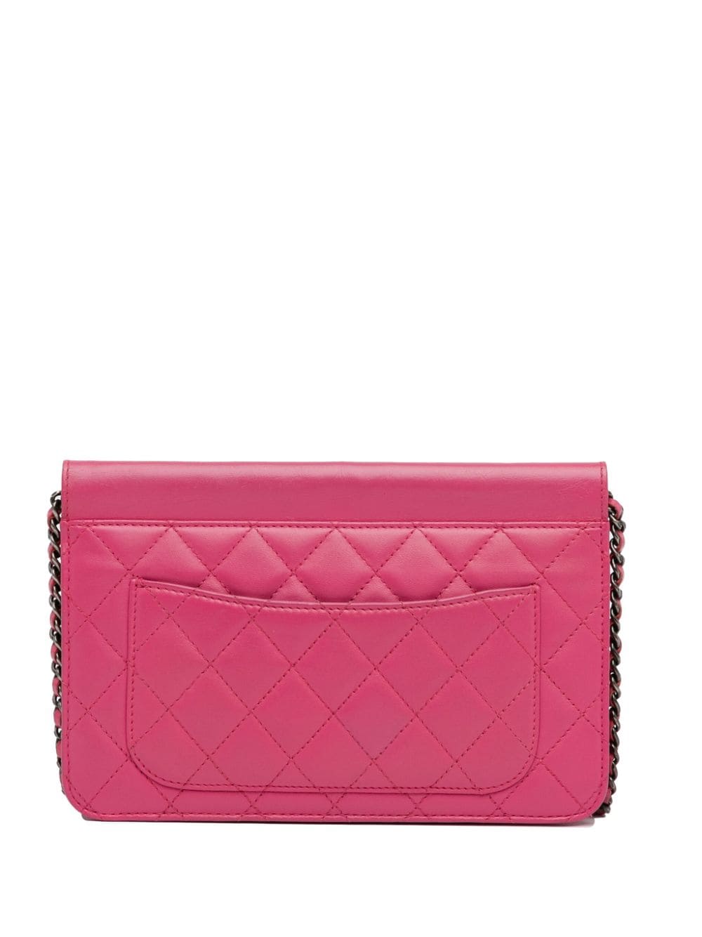 CHANEL Pre-Owned 2013-2014 Medium Quilted Lambskin Crossing Times Flap crossbody bag - Roze