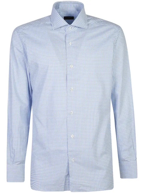Barba camisa con motivo de cuadros gingham