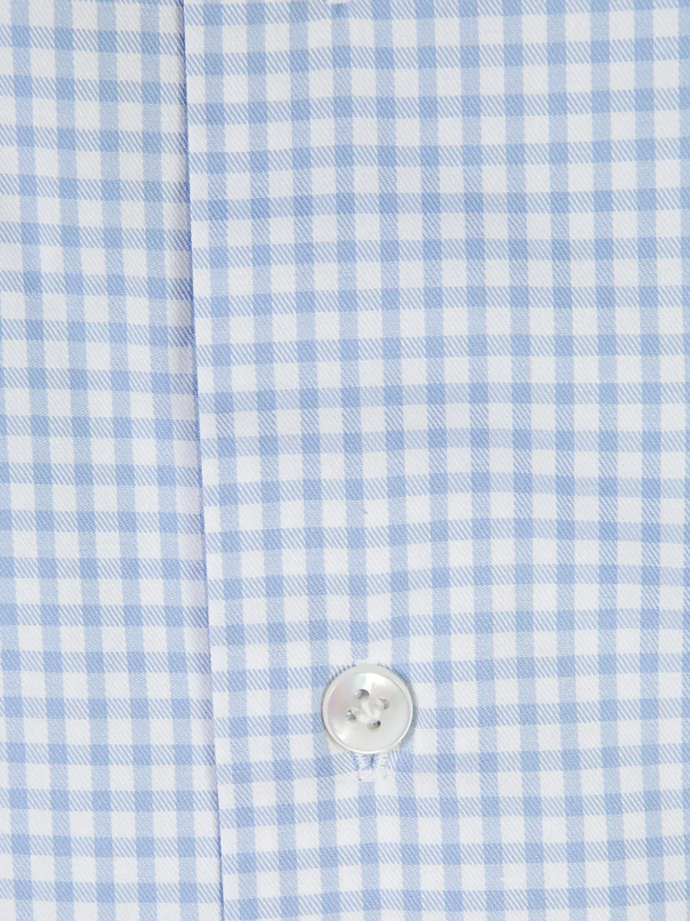 Barba Overhemd met gingham ruit Blauw