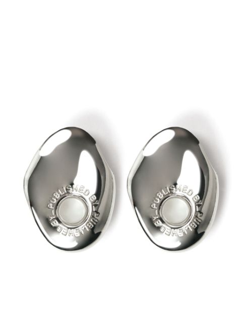 PUBLISHED BY logo-engraved earrings