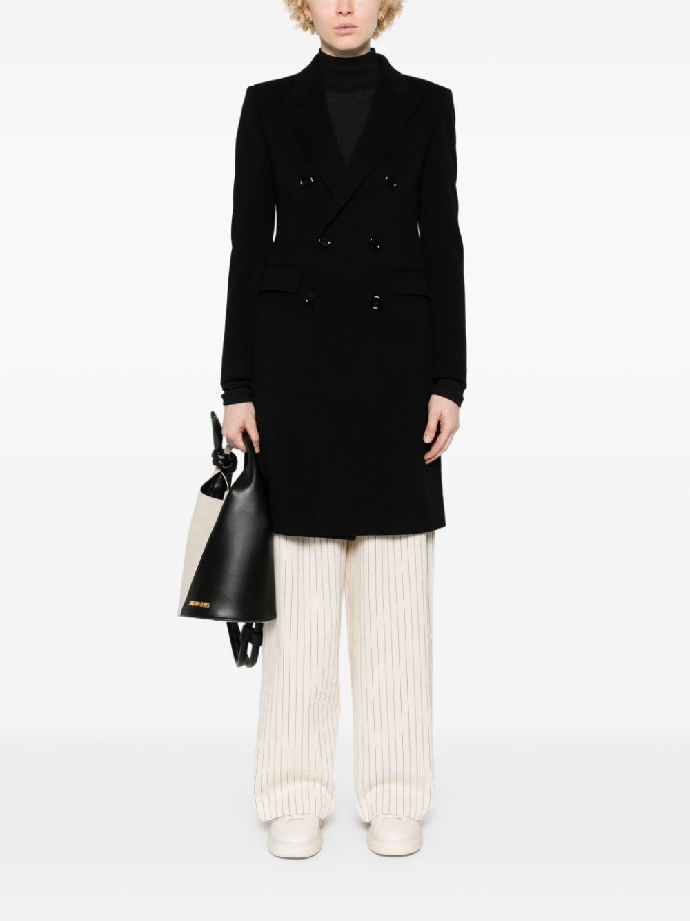 Shop Tagliatore Parigi Coat In Black