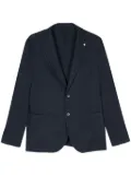 LUIGI BIANCHI MANTOVA herringbone blazer - Blue