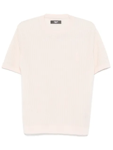AMIRI playera de tejido calado