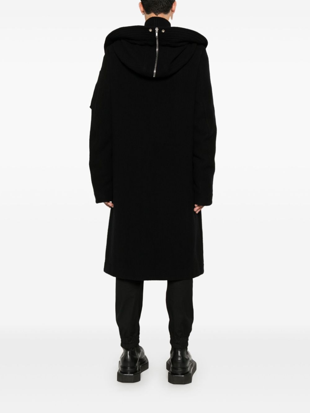 Shop Rick Owens Megaparka Coat In Black