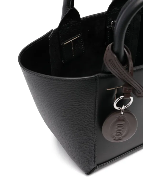 Tod's ミニロゴペンダント ハンドバッグ | ブラック | FARFETCH JP