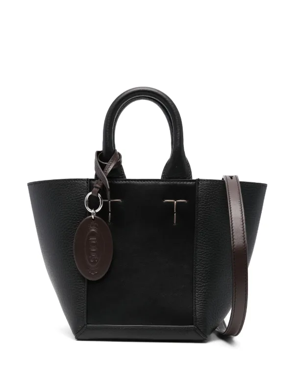 Tod's ミニロゴペンダント ハンドバッグ | ブラック | FARFETCH JP