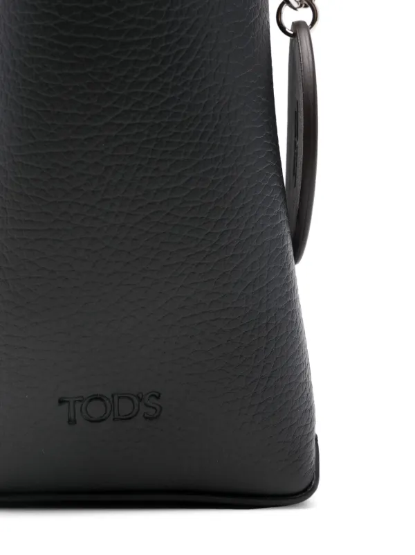 Tod's ミニロゴペンダント ハンドバッグ | ブラック | FARFETCH JP