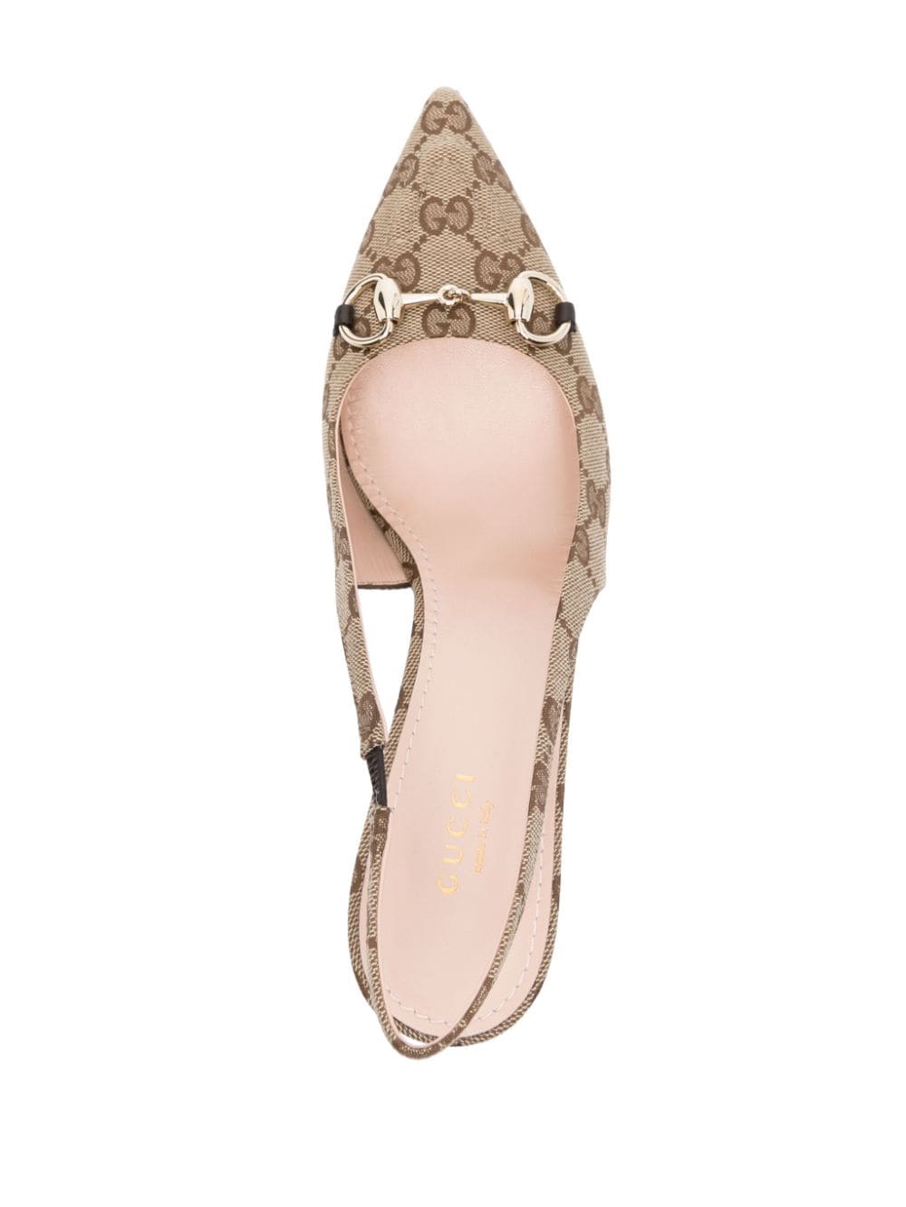 Shop Gucci 85mm Horsebit-detail Pumps In Neutrals