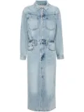 Levi's mini logo-tag midi dress - Blue