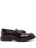 Doucal's tassel and fringe-detailed loafers - Red