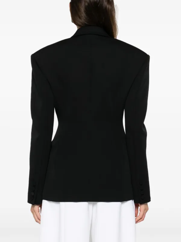 【VIP価格】VALENTINO Single-breasted Blazer with bow Valentino Garavani bow-embellished Blazer | Black | FARFETCH